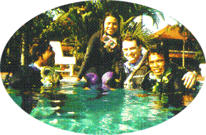 Pool Photo with students